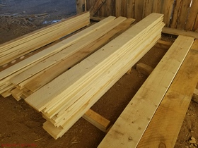 1" pine boards at the Greenleaf sawmill